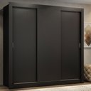 Ver imagem 1 de Guarda Roupa Casal Madesa Lyon 3 Portas de Correr 2 Gavetas - Preto