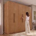 Ver imagem 6 de Guarda-Roupa Casal 6 Portas 4 Gavetas Mônaco
