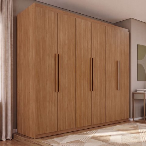 Guarda-Roupa Casal 6 Portas 4 Gavetas Mônaco