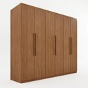 Ver imagem 2 de Guarda-Roupa Casal 6 Portas 4 Gavetas Mônaco