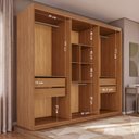 Ver imagem 5 de Guarda-Roupa Casal 6 Portas 4 Gavetas Mônaco