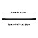 Ver imagem 2 de Kit 5 Peças Puxador Sense 256mm - Preto Fosco Kitsul