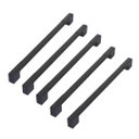 Ver imagem 1 de Kit 5 Peças Puxador Sense 256mm - Preto Fosco Kitsul
