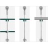 KIT - 2 Esticador / 2 fixador / 2 flange / 5m cabo aço para prateleira suspensa - 4