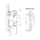 Ver imagem 4 de FECHADURA EXTERNA MAÇANETA QUADRADA CROMADA 3F 740E/117