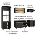 Ver imagem 2 de Cozinha Completa Reims com Armário e Balcão Preto Madesa