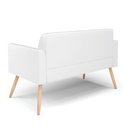 Ver imagem 3 de Sofá Namoradeira com 2 Poltronas Pés Palito Natural Marisa Corano D03 - D\'rossi Cor Branco
