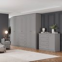 Ver imagem 1 de Conjunto Quarto Adulto Nova York Espresso Móveis Cinza