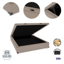 Ver imagem 4 de Cama Box Baú Viúvo 128x188 Bege