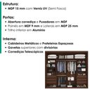 Ver imagem 4 de Guarda Roupa Casal 2 Portas de Correr com Espelho Imperio 272 cm Jacaranda Off White Zanz