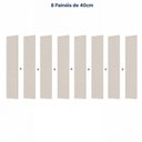 Ver imagem 5 de Painel Liso para TV até 86 Polegadas 320x250cm Aruá CabeCasa MadeiraOriginals Off White