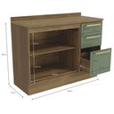 Ver imagem 3 de Armário de Cozinha Balcão 2 Portas e 3 Gavetas 120cm com Tampo M624 Botanic Kappesberg