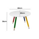 Ver imagem 3 de Conjunto Mesa Redonda 4 Cadeiras Infantil Recreação:colorido