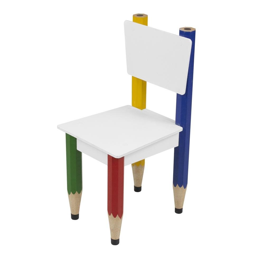 Conjunto Mesa Redonda 4 Cadeiras Infantil Recreação:colorido - 6