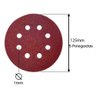 20x Disco de Lixa 125mm 8 Furos G80 Lixadeira Roto Orbital - 4