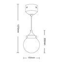 Ver imagem 3 de Lustre Pendente Taschibra ARA LED 5W Bivolt Fumê