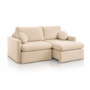 Ver imagem 1 de Sofá Oslo Retrátil e Reclinável com Molas Ensacadas, Pillow Top 18cm e Função Cama:Veludo Bege/2.60