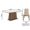 Ver imagem 6 de Conjunto Sala De Jantar Madesa Mesa 6 Cadeiras Rustic/branco