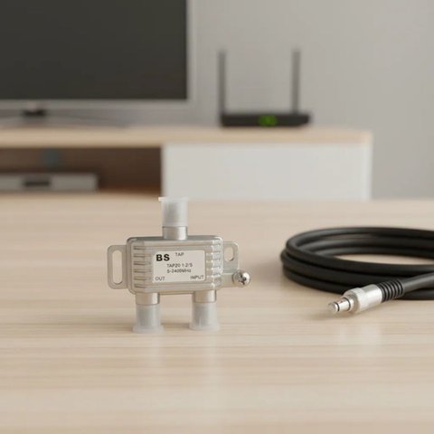 Tomada Tap 09db 1-2/s 5-2400mhz Bs Tv Cabo Internet