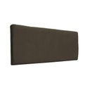 Ver imagem 1 de Cabeceira Estofada para Cama Luxo Lisa Clean Suede Rbl:casal Painel/marrom