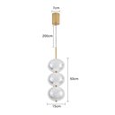 Ver imagem 4 de Lustre Pendente Nordecor Luse 2795 Ouro Champagne Led Bivolt Ouro Champagne 2795