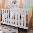 Ver mais imagens de Berço Mini Cama 3 em 1 La003 Nogal Manchester Branco Comm