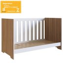 Ver imagem 3 de Berço Mini Cama 3 em 1 La003 Nogal Manchester Branco Comm