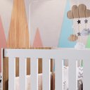 Ver imagem 2 de Berço Mini Cama 3 em 1 La003 Nogal Manchester Branco Comm