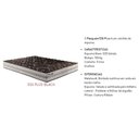 Ver imagem 2 de Colchão Solteiro Espuma D33 Pasquale Plus Euro Pillow Black (88x188x25) - Paropas