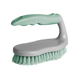 Escova de Lavar Roupa Faxina Limpeza Com Pegador Verde Plasvale - 1