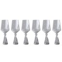 Ver imagem 1 de Conjunto 6 Taças Diamond de Vidro com Base de Cristal Transparente 595ml Bj0030 Btc