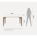Ver imagem 5 de Mesa de Cozinha Madeira Donatella 6 Lugares com Vidro Retangular