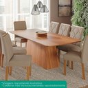 Ver imagem 7 de Mesa de Jantar 8 Lugares Tampo Mdf 210x100 Cm 21133 Cinamomo Molci