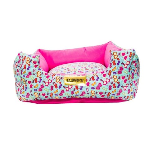 Cama Luppet Quadrada Luxo para Cachorro ou Gato Borboleta