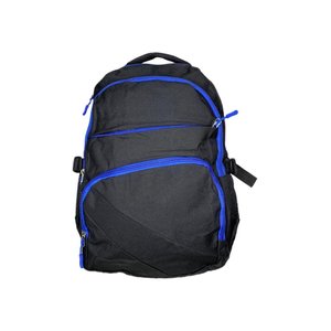 Mochila Escolar Masculina Feminina Trabalho Casual Luka Sport's 17146 Preto C/Detalhe Laranja
