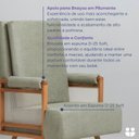 Ver imagem 4 de Poltrona de Amamentação Pés Retrô em Madeira Maciça Tela em Fibra Mila