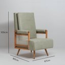 Ver imagem 2 de Poltrona de Amamentação Pés Madeira Mila