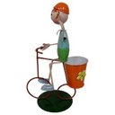 Ver imagem 3 de Kit 3 Casais de Bonecos Bicicleta Enfeitar Decorar Jardim