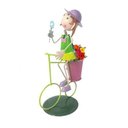 Ver imagem 2 de Kit 3 Casais de Bonecos Bicicleta Enfeitar Decorar Jardim