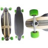 Long Board Skate Abec Rolamento Shape Rodas Verdes (skt-10) - 1