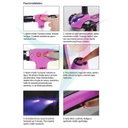 Ver mais imagens de Patinete Infantil Foguete 3 Rodas Led Fumaça Bluetooth Brinquedo Turbo - Azul