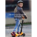 Ver imagem 3 de Patinete Infantil Foguete 3 Rodas Led Fumaça Bluetooth Brinquedo Turbo - Azul