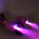 Ver imagem 5 de Patinete Infantil Foguete 3 Rodas Led Fumaça Bluetooth Brinquedo Turbo - Azul