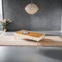Ver imagem 2 de Mesa de Centro Miami Orgânica 132x31 Cinamomo Off White - Edecasamoveis