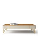 Ver imagem 7 de Mesa de Centro Miami Orgânica 132x31 Cinamomo Off White - Edecasamoveis