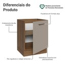 Ver imagem 3 de Balcão de Cozinha 60 cm 1 Porta (sem Tampo) Rustic/Crema Agata Madesa