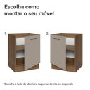 Ver imagem 4 de Balcão de Cozinha 60 cm 1 Porta (sem Tampo) Rustic/Crema Agata Madesa