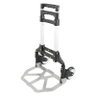 Carrinho de Mao Dobravel Bagagem 80 kg Carga Aluminio Transporte Cor Preto (BSL-CAREA-4) - 4