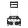 Carrinho de Mao Dobravel Bagagem 80 kg Carga Aluminio Transporte Cor Preto (BSL-CAREA-4) - 2