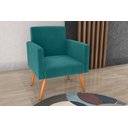 Ver imagem 1 de Poltrona Decorativa Dallas Veludo Verde Menta E437 - Matrix